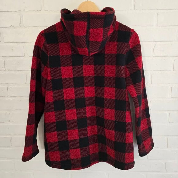 The North Face Buffalo Plaid Fleece Jacket Kids Size XL (18) - Picture 3 of 6